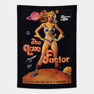 Vintage Science Fiction Movie Poster - The Love Factor Tapestry