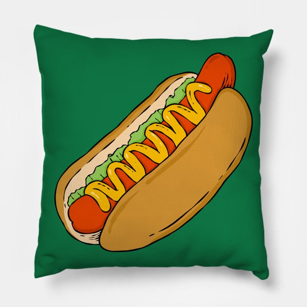 Hotdog Sandwich Pillow by Mako Design 