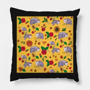 Trash Royalty in Sunflower Pillow