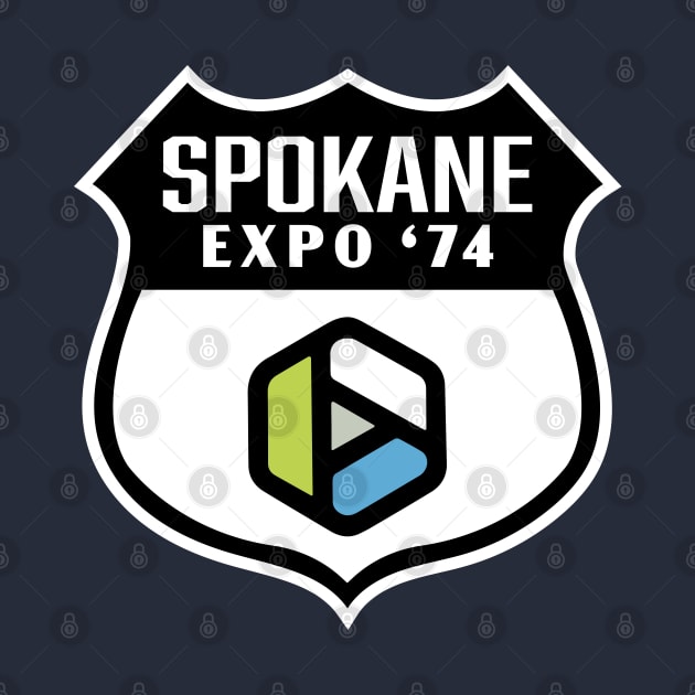 Expo '74 Spokane World's Fair Retro Shield (Multicolor) by deadmansupplyco