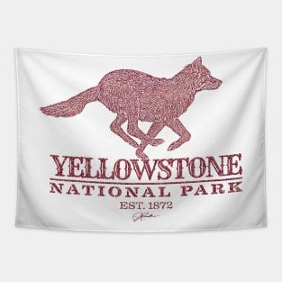 Yellowstone National Park, Running Wolf Tapestry