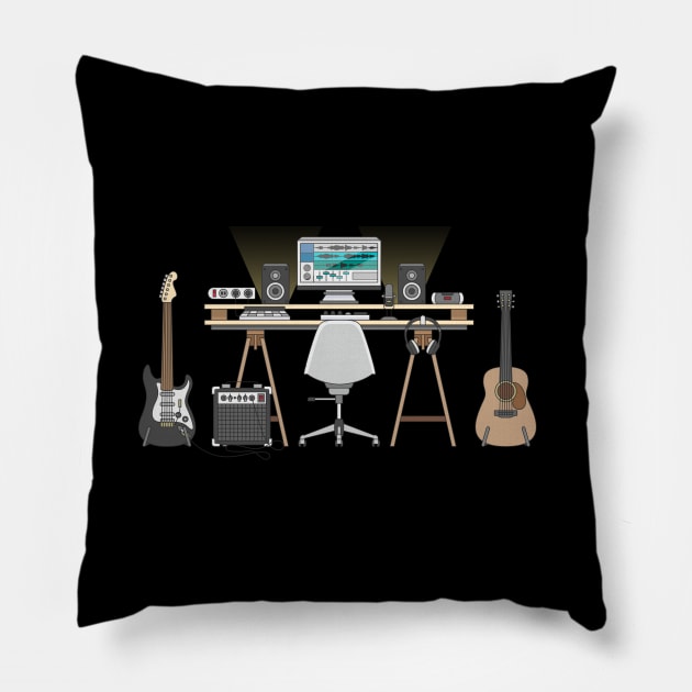 Home Studio Pillow by TambuStore