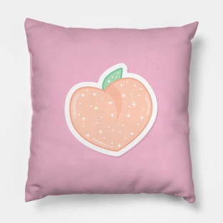 Cute Peach Design Pillow