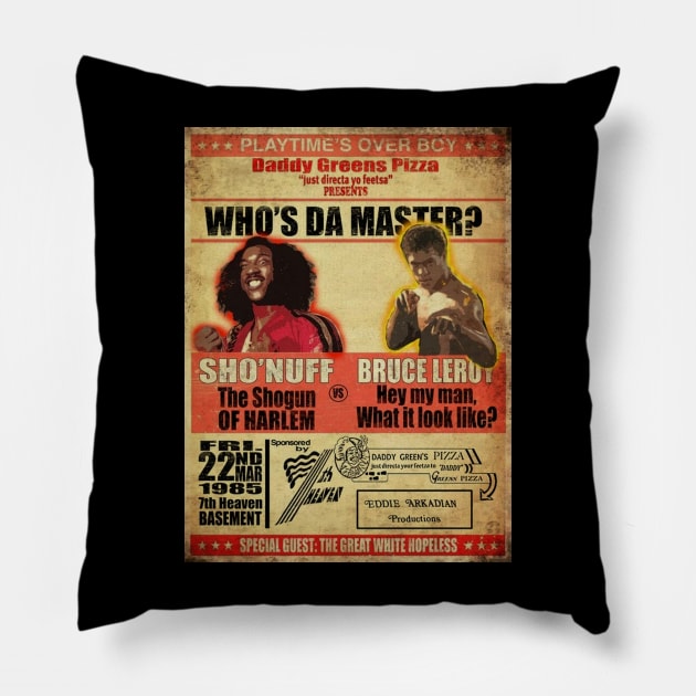 Who Da Master \\ Sho Nuff Pillow by Comicollogy