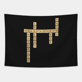 Wallflowers Series - Romance Novel Scrabble Design Tapestry