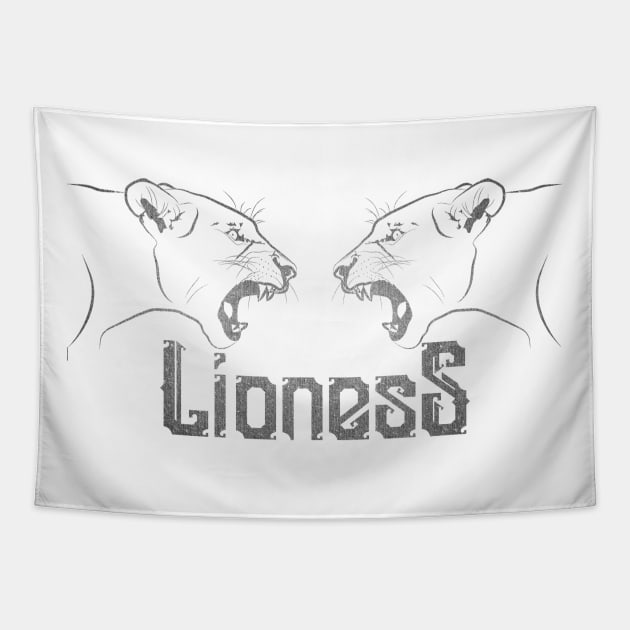 Lionesses Tapestry by TerraceTees