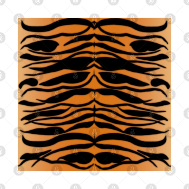 Tiger Skin Striped Pattern in Natural Colors by ButterflyInTheAttic