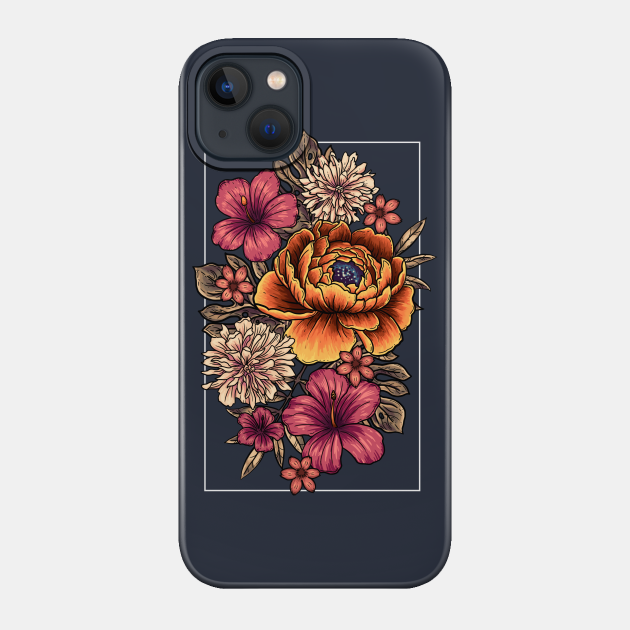 Bloom in Frame A - Flower - Phone Case