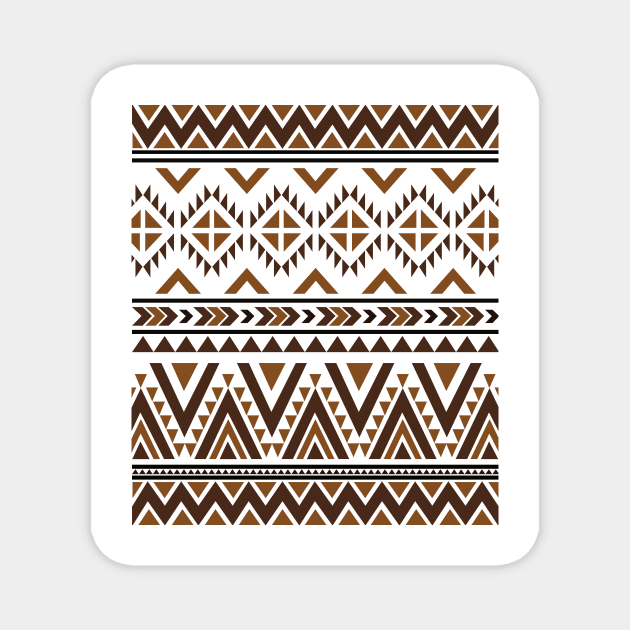 Aztec Pattern Magnet by sportartbubble