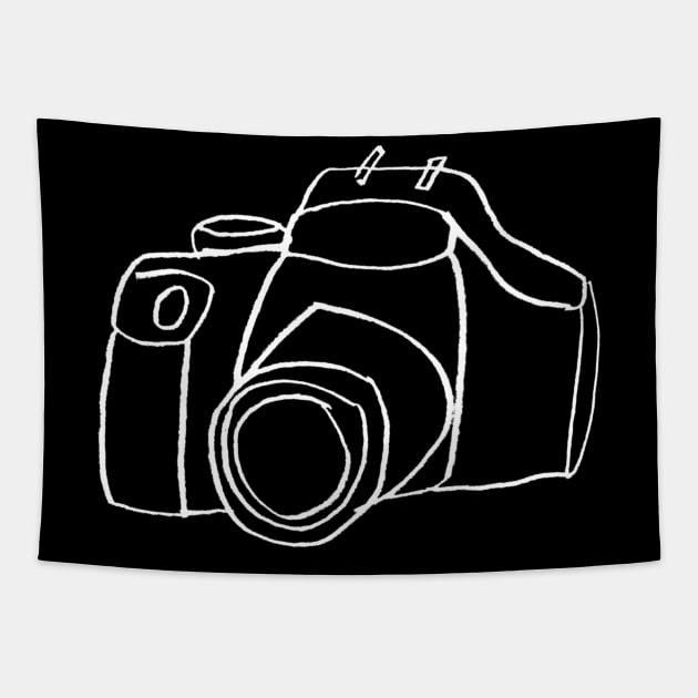 DSLR Camera Tapestry by badlydrawnbabe