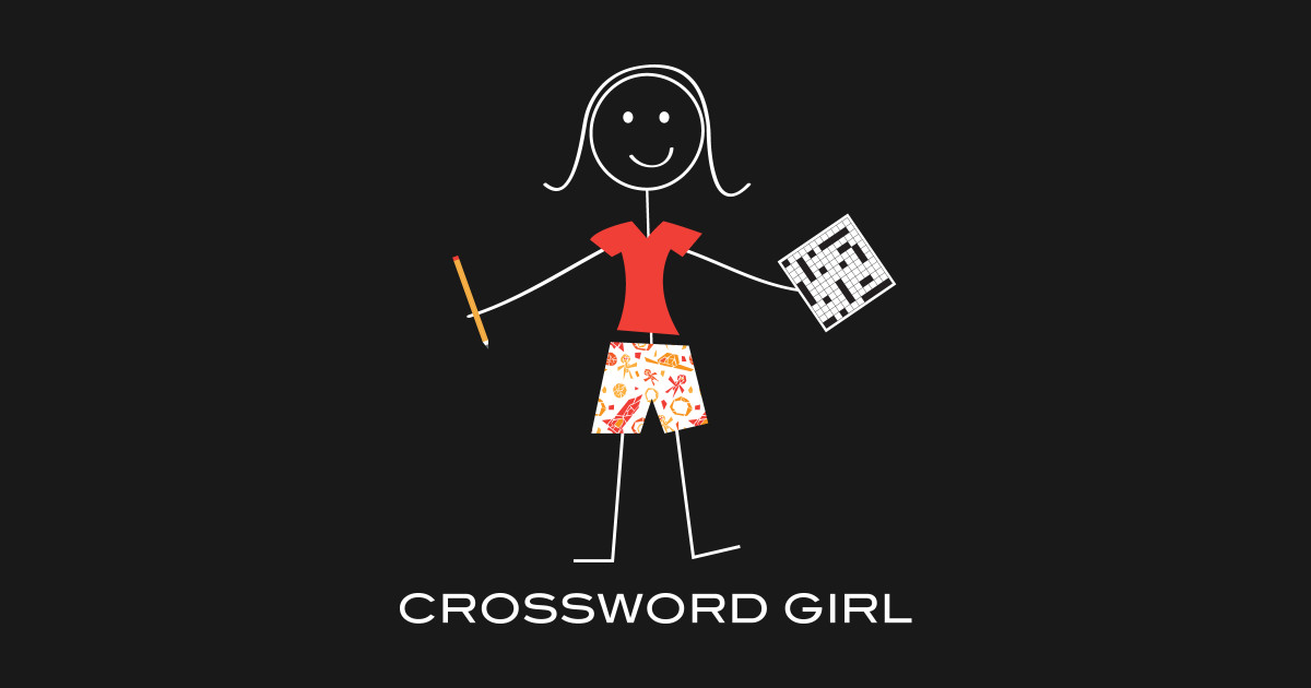 Funny Womens Crossword Puzzle Girl Crossword Puzzles T Shirt