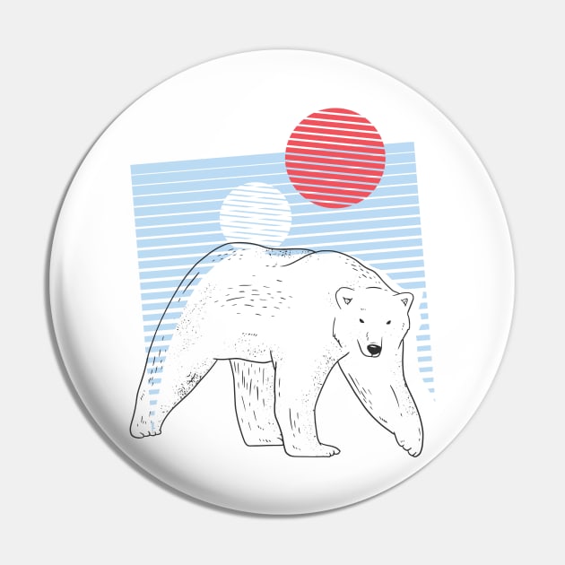 Polar Bear Pin by LR_Collections