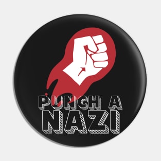 Punch a Nazi T-Shirt Pin