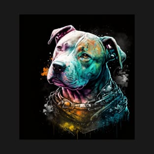 Pitbull Puppy doggy dog Sci-fi T-Shirt