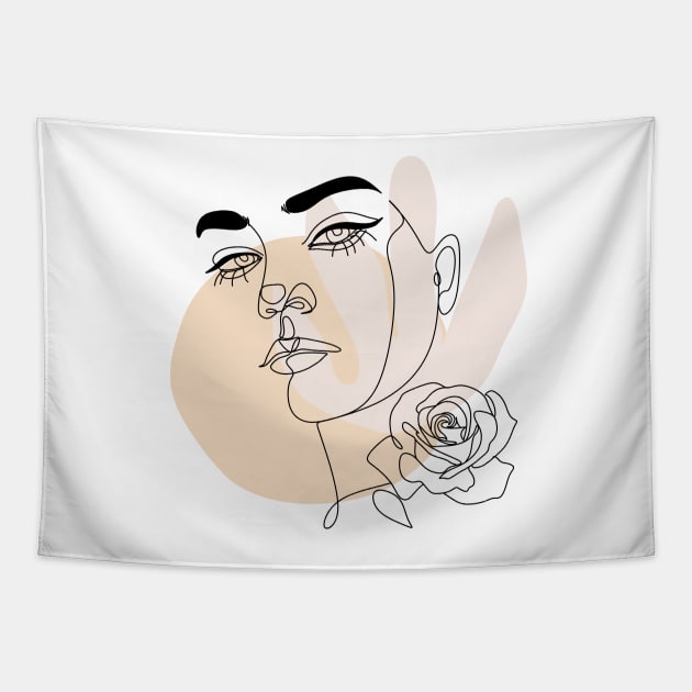 Rose Beauty Tapestry by Milibella