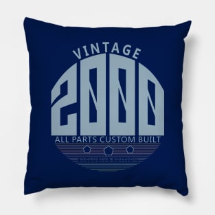 20th Birthday T-Shirt - Vintage 2000 Pillow