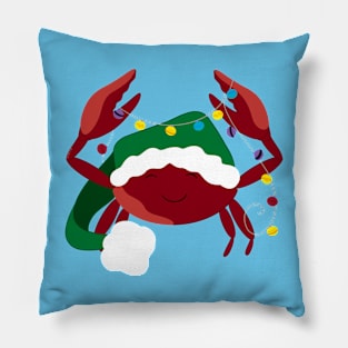 Not-so Crabby Christmas! Pillow