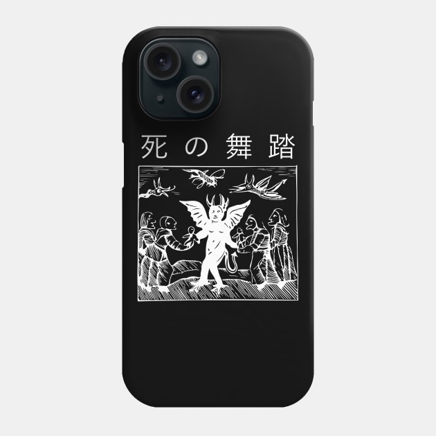 Danse Macabre (white) Phone Case by Widmore
