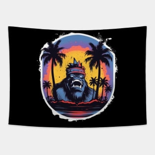 Crazy Cool Monkey Tapestry