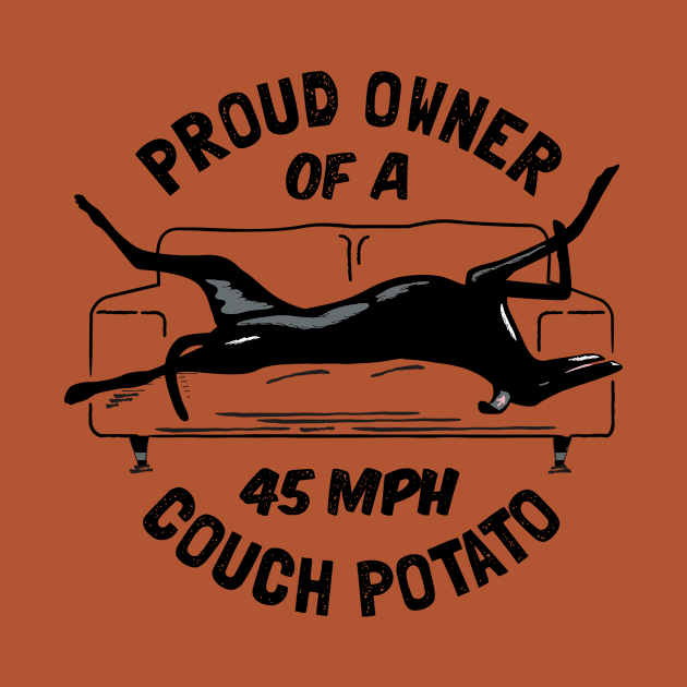 Greyhound 45MPH Couch Potato by propellerhead