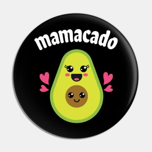 Avocados Hugging Together Happy Mamacado Mother Son Daughter Pin