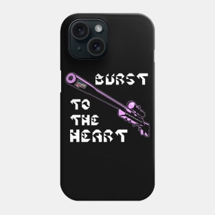 Burst To The Heart, v. Code Pink Wht Text Phone Case