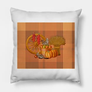 halloween Plaids patchwork Pillow