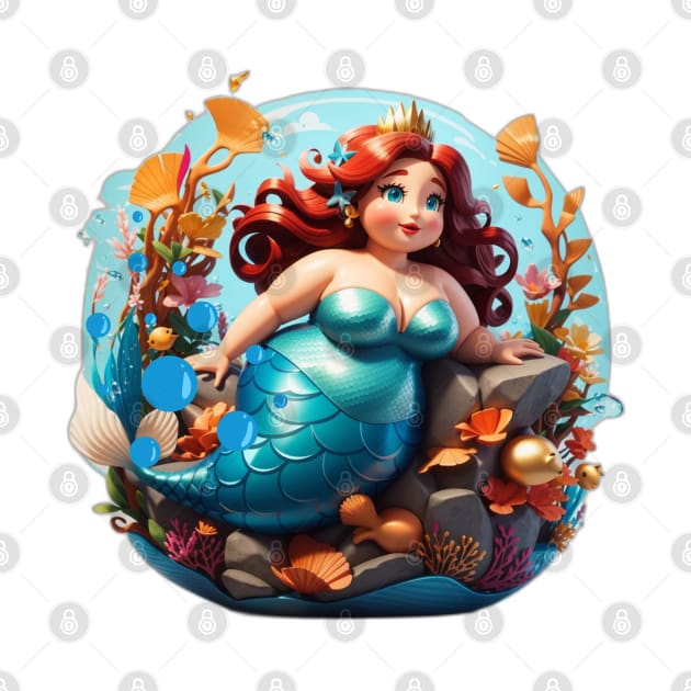 Plus Size Beauty in a Mermaid World by MGRCLimon