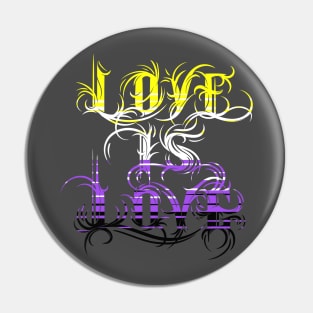 Love is Love - Nonbinary Pride Pin