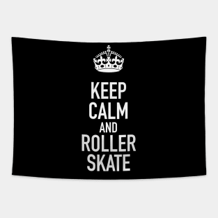 Keep Calm and Roller Skate Tapestry