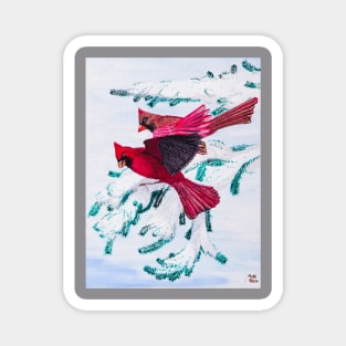 Cardinals in the Winter Magnet