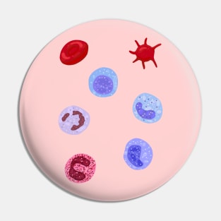 Hand Drawn Normal Blood Cells Pack Pin