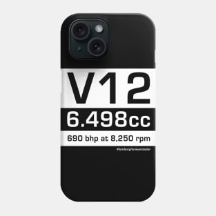 V12 engine logo Phone Case