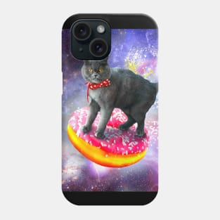 Galaxy Cat Donut - Space Cats Riding Donuts Phone Case