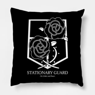 stationary guad attack on titan logo Pillow