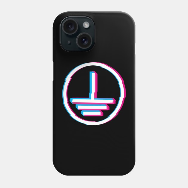 Electronics Ground symbol Phone Case by inkonfiremx