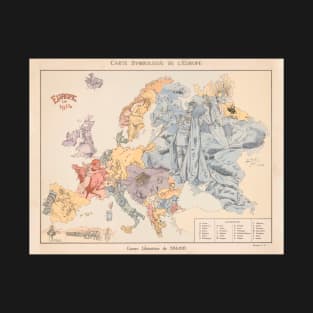 Vintage WWI Political Cartoon Map of Europe (1915) T-Shirt