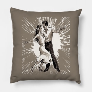 Strictly Salsa Couple Dancing With Pazazz Pillow