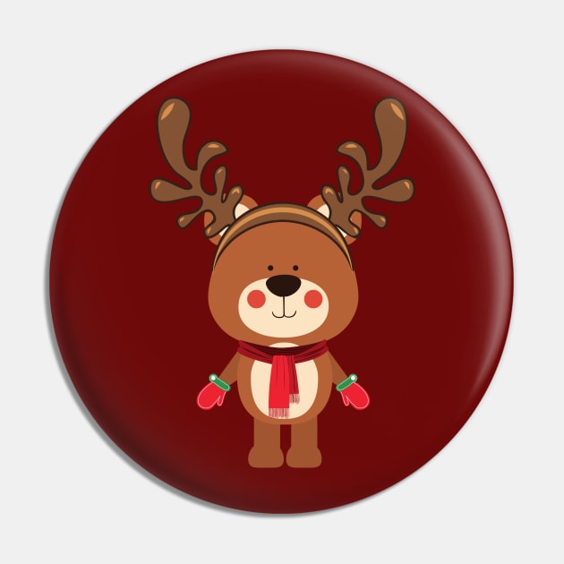 Reindeer Pin by S-L-M-N