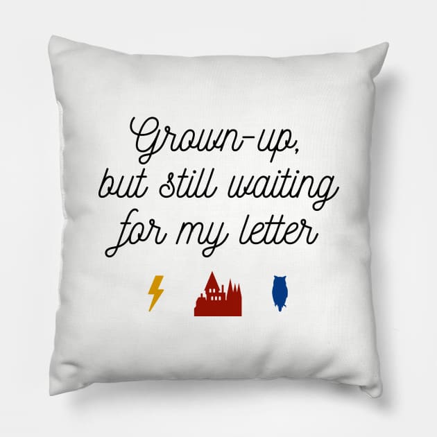 Waiting for the Letter Forever and Ever Pillow by davidisnoartist