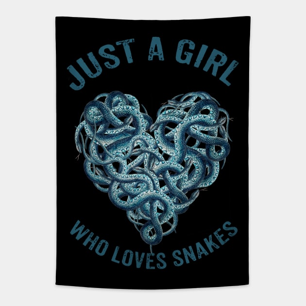 Just a girl who loves snakes Tapestry by LebensART