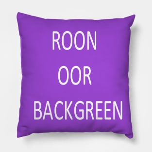 Roon oor Backgreen, transparent Pillow