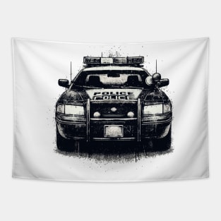 Police Car Tapestry