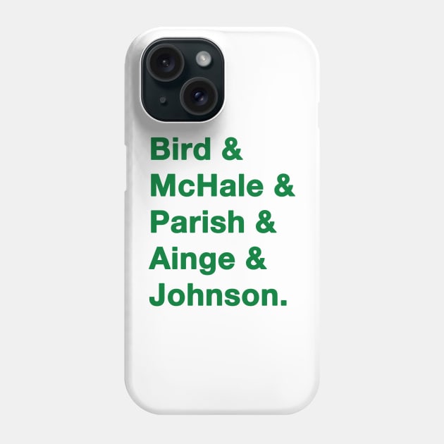 80's Boston Celtics Green Phone Case by IdenticalExposure