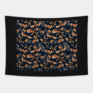 Flower And Animal Pattern Tapestry