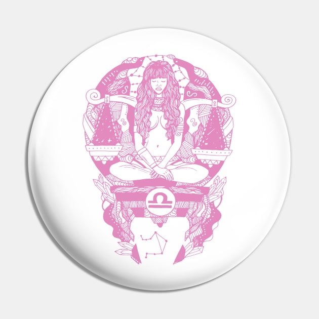 Light Pink Libra Beauty Pin by kenallouis