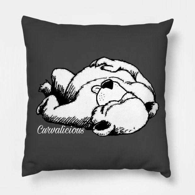 Curvalicious Bear Pillow by Tedwolfe