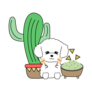 Poodle cactus sticker T-Shirt