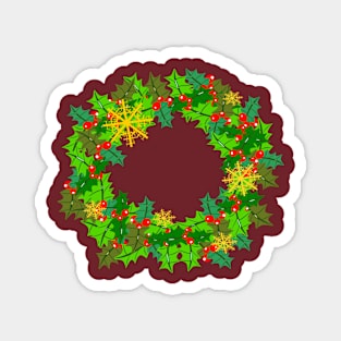 Christmas wreath Magnet