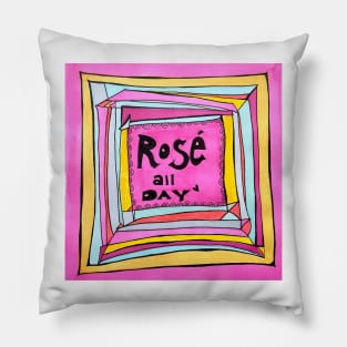 Rosé all day Pillow